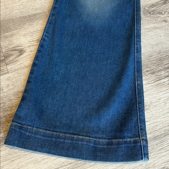 Veronica Beard Carson High-Rise Ankle Flare Denim Jeans | Mystic Blue Wash | 27 - Picture 4 of 11